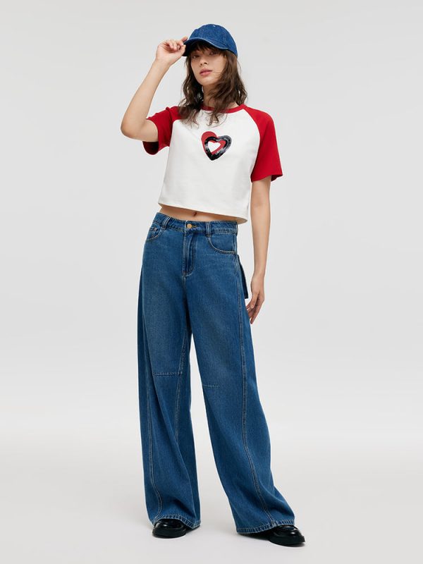 FORTRESS032 Denim Mid-Rise Women Baggy Jeans – GOELIA - Image 4