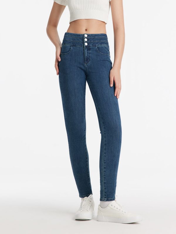 FORTRESS021 Denim Sheath High-Waisted Women Jeans – GOELIA