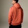 FORTRESS039 Red/Orange Regular Fit Rich Jersey Fabric Hoodie - Image 2