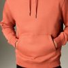 FORTRESS039 Red/Orange Regular Fit Rich Jersey Fabric Hoodie - Image 4