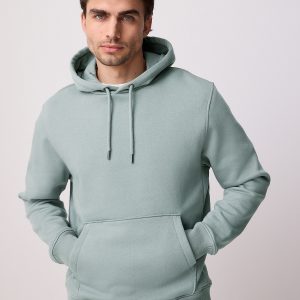 FORTRESS036 Blue Regular Fit Rich Jersey Fabric Hoodie