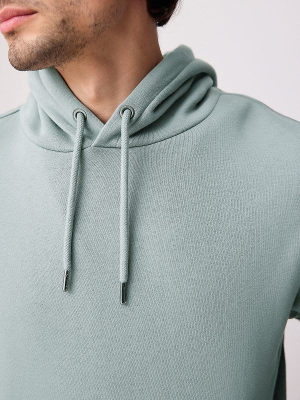 FORTRESS036 Blue Regular Fit Rich Jersey Fabric Hoodie - Image 4
