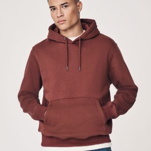FORTRESS038 Brown Regular Fit Rich Jersey Fabric Hoodie