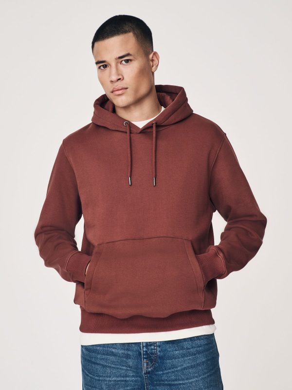 FORTRESS038 Brown Regular Fit Rich Jersey Fabric Hoodie