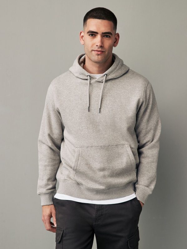 FORTRESS035 Neutral Regular Fit Rich Jersey Fabric Hoodie