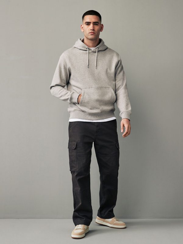 FORTRESS035 Neutral Regular Fit Rich Jersey Fabric Hoodie - Image 2