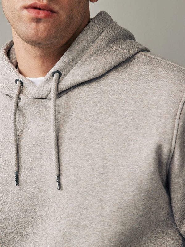 FORTRESS035 Neutral Regular Fit Rich Jersey Fabric Hoodie - Image 4