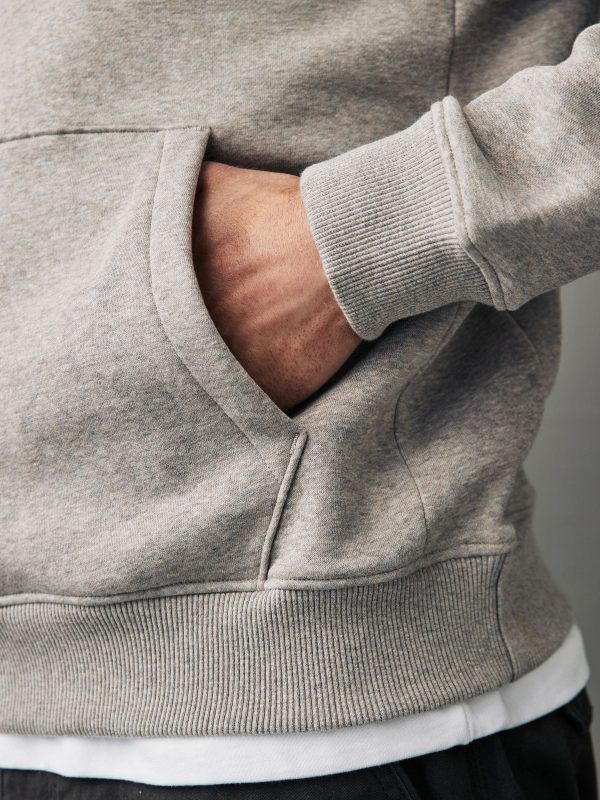 FORTRESS035 Neutral Regular Fit Rich Jersey Fabric Hoodie - Image 5
