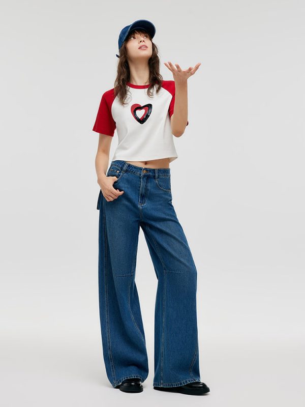 FORTRESS032 Denim Mid-Rise Women Baggy Jeans – GOELIA - Image 5