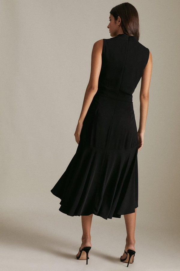 FORTRESS007 Soft Tailored High Low Midi Dress - Image 3