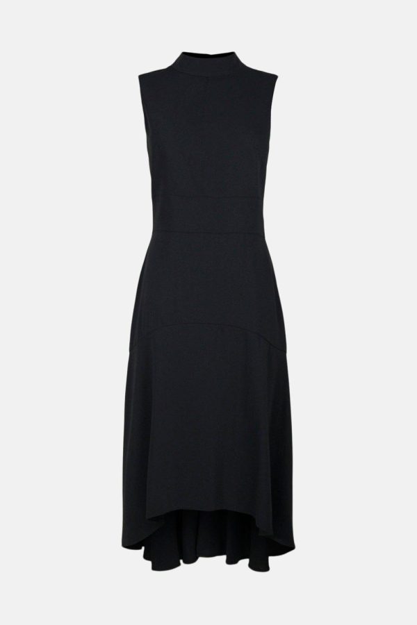 FORTRESS007 Soft Tailored High Low Midi Dress - Image 4
