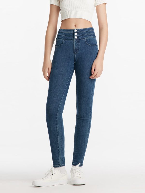 FORTRESS021 Denim Sheath High-Waisted Women Jeans – GOELIA - Image 3