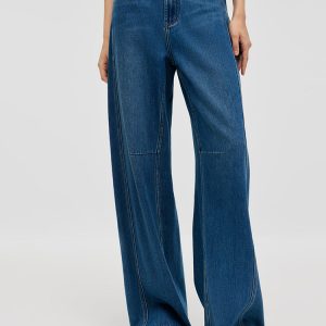 FORTRESS032 Denim Mid-Rise Women Baggy Jeans – GOELIA