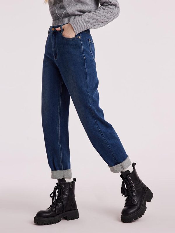 FORTRESS023 High-Waisted Ankle Length Tapered Denim Jeans – GOELIA - Image 4