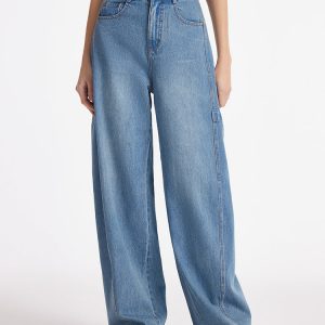 FORTRESS029 Denim Baggy Barrel Women Jeans – GOELIA